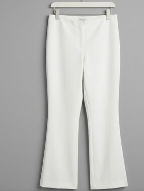 Cache White Bootcut Ponte Pants